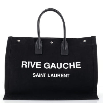Saint Laurent Rive Gauche Shopper Tote Canvas Large