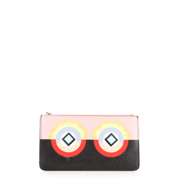 Fendi Monster Pouch Printed Leather Mini