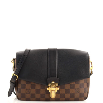 Louis Vuitton Clapton Handbag Damier and Leather PM