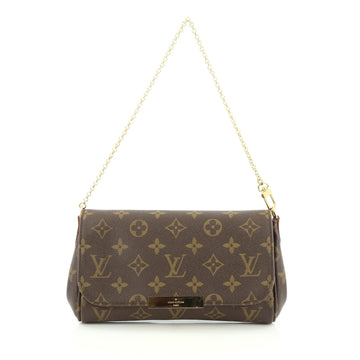 Louis Vuitton Favorite Handbag Monogram Canvas PM Brown