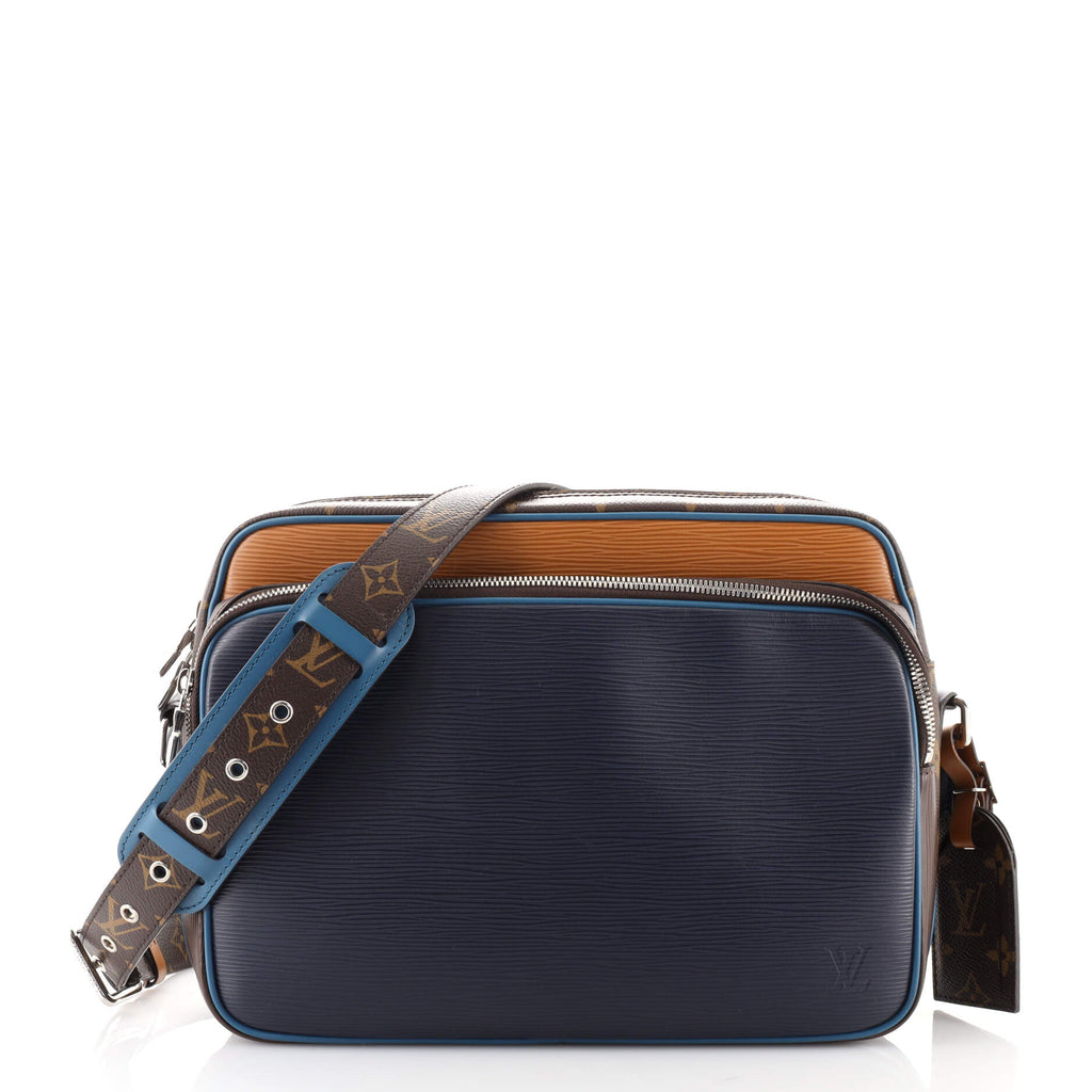 Louis Vuitton Nil Slim Messenger Bag Epi Leather With Monogram Canvas PM