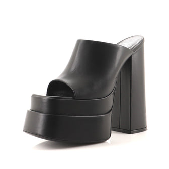 Versace Women's Platform Slide Mules Leather