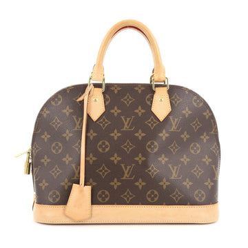 Louis Vuitton Alma Handbag Monogram Canvas PM Brown