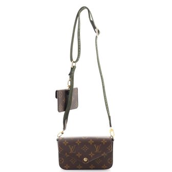 Louis Vuitton Felicie Strap & Go Handbag Monogram Canvas
