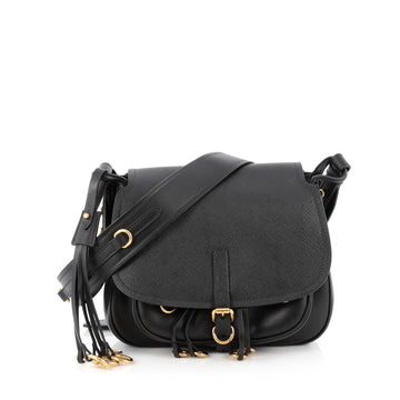 Prada Corsaire Messenger Bag Calfskin Black 1774704