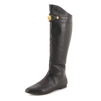Versace Women's Medusa Riding Boots Leather