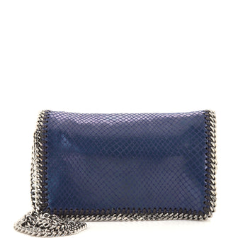 Stella McCartney Falabella Flap Crossbody Bag Faux Snakeskin Mini