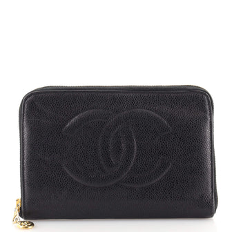 Chanel Timeless CC Zipped Wallet Caviar Long