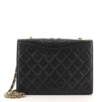 Chanel Vintage CC Full Flap Bag Quilted Lambskin Medium
