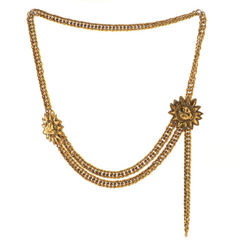 Chanel Vintage Multi-Chain Leo Lion Sun Belt Metal
