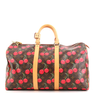 Louis Vuitton Keepall Bag Limited Edition Monogram Cerises 45