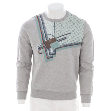 Louis Vuitton Men's Graphic Crewneck Sweater Cotton Blend