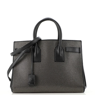 Saint Laurent Sac de Jour Bag Studded Leather Small