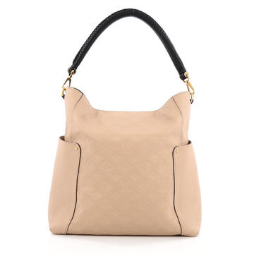 Louis Vuitton Bagatelle Hobo Monogram Empreinte Leather Neutral