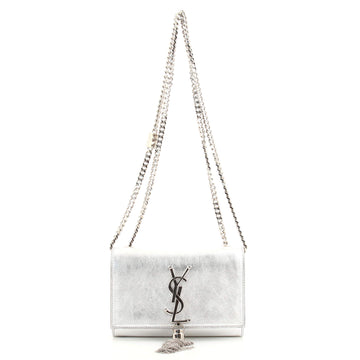 Saint Laurent Classic Monogram Tassel Crossbody Bag Leather Medium