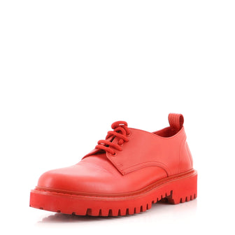 Valentino Garavani Women's Monochrome Derby Shoes Leather