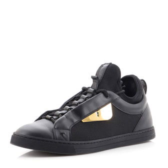 Fendi Men's Monster Bug Eyes Sneakers Technical Fabric and Leather