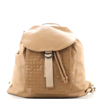 Bottega Veneta Backpack Leather with Intrecciato Large