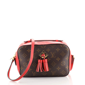 Louis Vuitton Saintonge Handbag Monogram Canvas with Leather