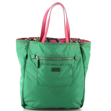 Prada Shopping Tote Printed Tessuto Tall