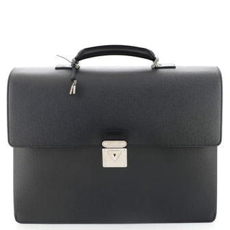 Louis Vuitton Serviette Moskova Briefcase Taiga Leather