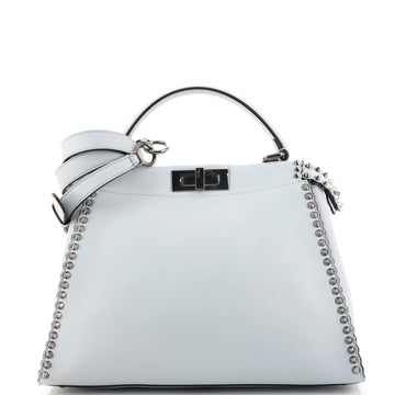 Fendi Peekaboo Bag Leather with Studded Detail Regular