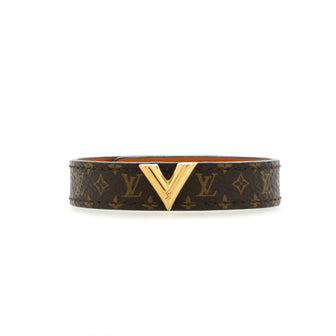 Louis Vuitton Essential V Bracelet Monogram Canvas Brown 1776342