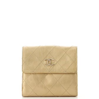 Chanel CC Compact Wallet Quilted Caviar