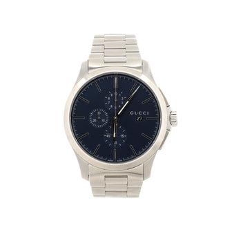 Gucci G-Timeless Chronograph Quartz Watch Stainless Steel 44