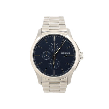 Gucci G-Timeless Chronograph Quartz Watch Stainless Steel 44