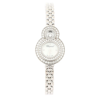 Chopard Happy 8 Double Bezel Quartz Watch White Gold with Diamond Bezel and Markers and Mother of Pearl 20