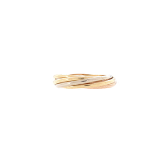 Cartier Trinity Seven Band Ring 18K Tricolor Gold XXS