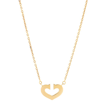 Cartier C Heart de Cartier Pendant Necklace 18K Yellow Gold