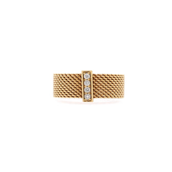Tiffany & Co. Somerset Ring 18K Yellow Gold with Diamonds