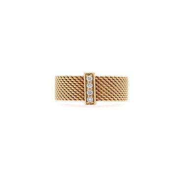 Tiffany & Co. Somerset Ring 18K Yellow Gold with Diamonds