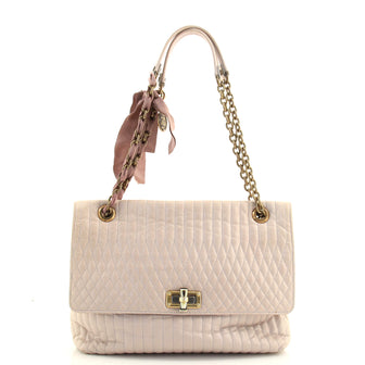 Lanvin Happy Shoulder Bag Quilted Leather Medium