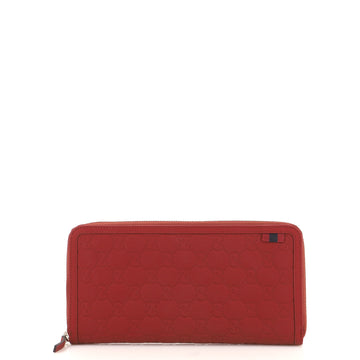 Gucci Web Loop Zip Around Organizer Wallet Guccissima Leather