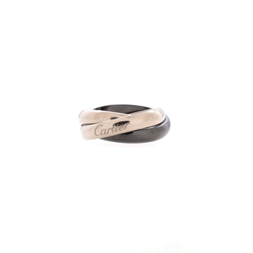 Cartier Trinity Ring 18K White Gold and Ceramic