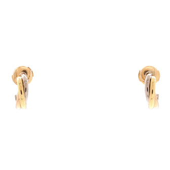 Cartier Trinity Hoop Earrings 18K Tricolor Gold