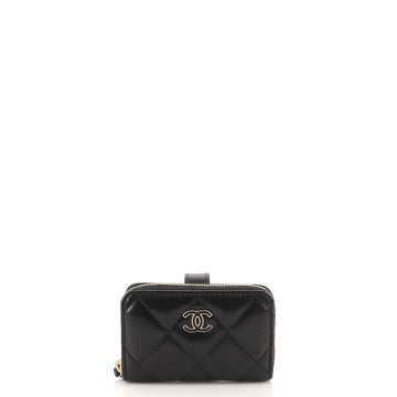 Chanel CC Bracelet Coin Purse Quilted Lambskin