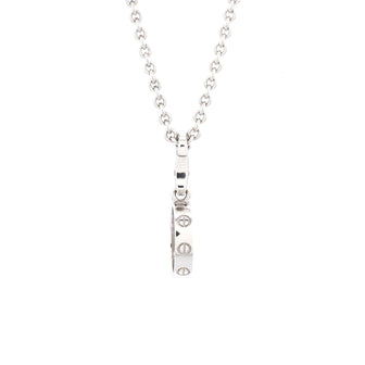 Cartier Love Charm Pendant Necklace 18K White Gold
