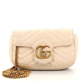 Gucci GG Marmont Flap Bag Matelasse Leather Super Mini