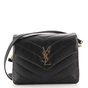 Saint Laurent LouLou Shoulder Bag Matelasse Chevron Leather Toy