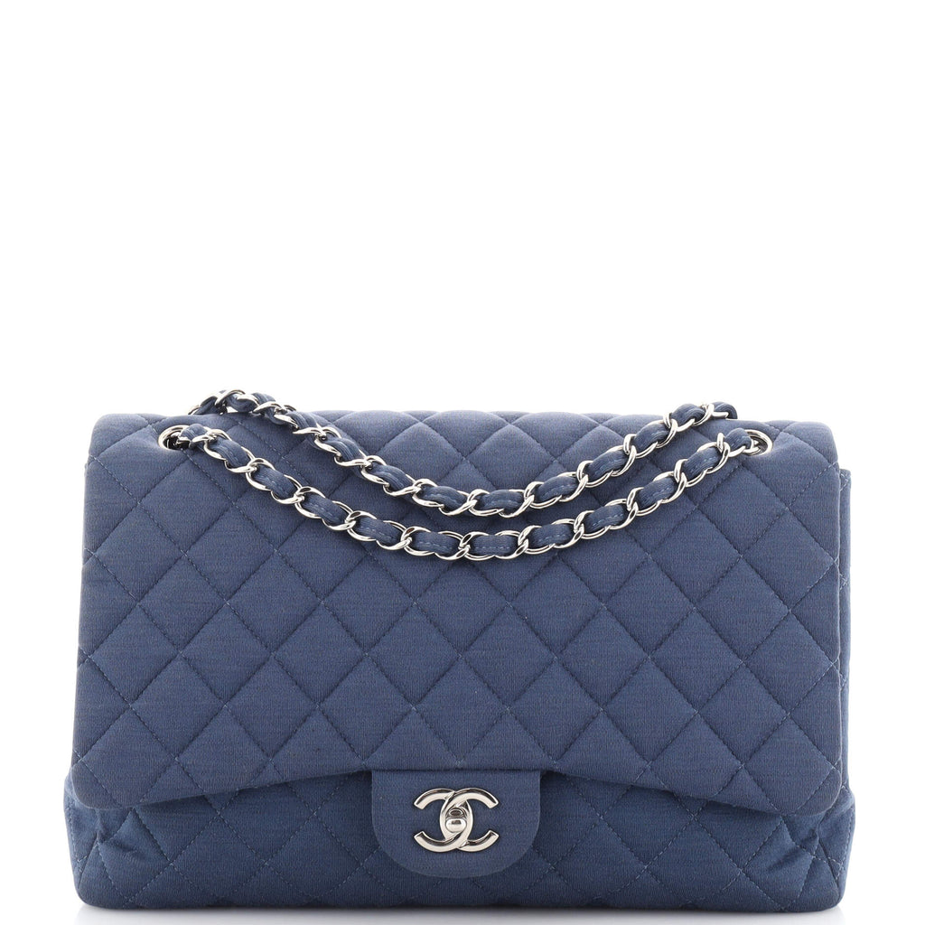 Chanel Mini Rectangular Flap Bag Blue Lambskin Silver Hardware – Madison  Avenue Couture