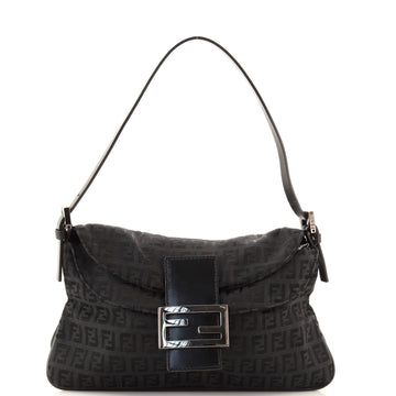 Fendi Double Flap Bag Zucchino Canvas Medium
