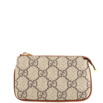 Gucci Key Pouch GG Coated Canvas