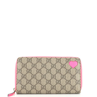 Gucci Zip Around Wallet GG Coated Canvas Long