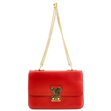 Valentino Garavani L'Amour Rockstud Chain Shoulder Bag Leather