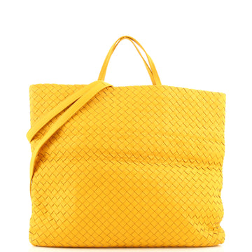 Bottega Veneta Fold Over Tote Intrecciato Nappa Large