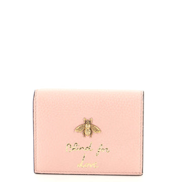 Gucci Animalier Flap Card Case Leather